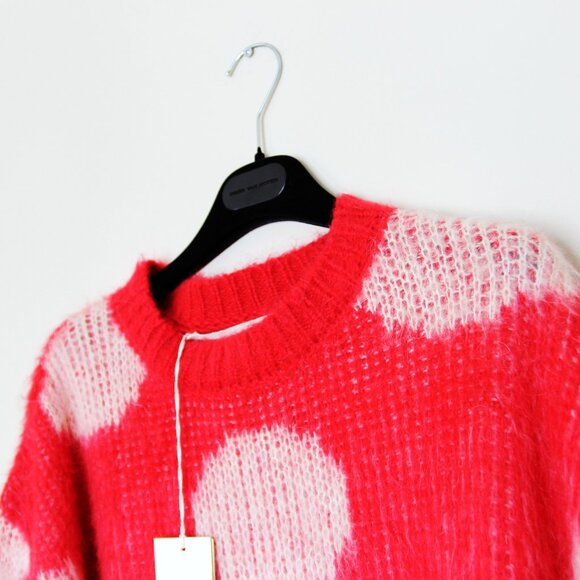 BNWT AW23 MARNI BRUSHED DOTS FUZZY WUZZY SWEATER 50 - Picture 4 of 11